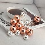 3-12mm CCB Ball Spacer Beads Round Loose Bead for DIY Jewelry Making