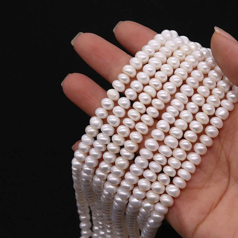 3-12mm Freshwater Pearl Beads Through Hole Charm DIY Jewelry Making