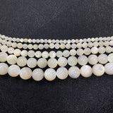 3-12mm Seawater Shell Round Beads Mother-of-pearl DIY Jewelry Making