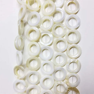 15MM Natural Shell Stone Beads for Jewelry Making