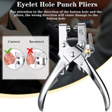 3/16 Inch Grommet Eyelet Plier Set with 200 Pieces - Hand Press Pliers