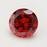 3-16mm Garnet 5A CZ Stone Round Cut Cubic Zirconia