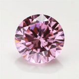 3~16mm 5A Pink CZ Stone Round Cut Brilliant CZ Stone
