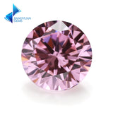 3~16mm 5A Pink CZ Stone Round Cut Brilliant CZ Stone