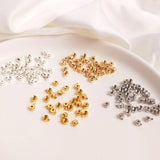 2.5MM Copper Snap End Beads Clip DIY Jewelry Accessories