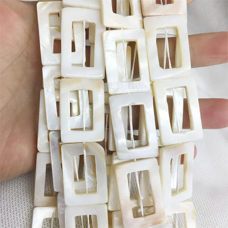 20*30MM Shell Stone Bead Jewelry Making Spacer DIY Necklace Bracelet