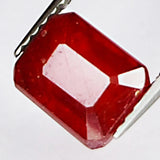 3.20ct Ruby Emerald Cut Loose Stone