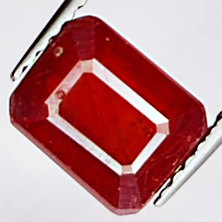 3.20ct Ruby Emerald Cut Loose Stone