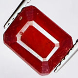 3.20ct Ruby Emerald Cut Loose Stone