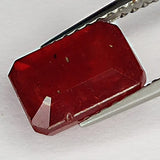 3.20ct Ruby Emerald Cut 8.5x5.9mm