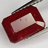 3.20ct Ruby Emerald Cut 8.5x5.9mm