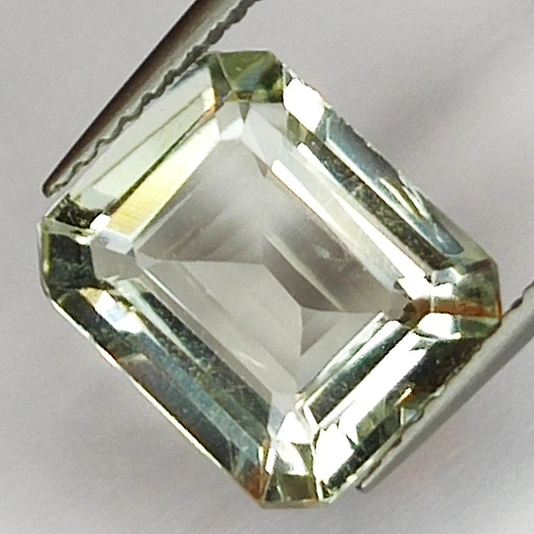 3.24ct Green Amethyst Emerald Cut 10x8mm