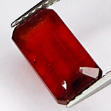 3.25ct Natural Ruby Emerald Cut Loose Gemstone