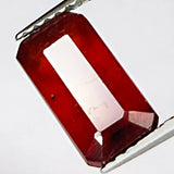 3.25ct Natural Ruby Emerald Cut Loose Gemstone