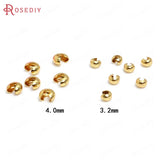 18K Brass Opening Beads Station Beads Clasps for Jewelry Making