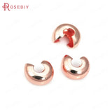 18K Brass Opening Beads Station Beads Clasps for Jewelry Making