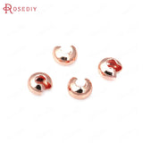 18K Brass Opening Beads Station Beads Clasps for Jewelry Making