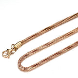 High-Quality Titanium Steel 3.2mm Round Mesh Necklace