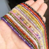 Multicolor Faceted Cubic Zirconia Rhinestone Beads 15''