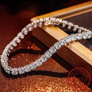 1.5ct Moissanite Tennis Bracelet S925 Sterling Silver, Diamond T