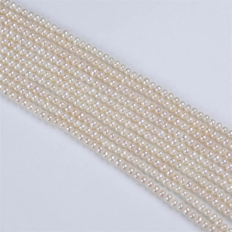 AAAA High Freshwater Potato Shape Natural Pearls 3-3.5mm Jewelry Making