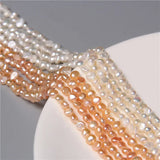 3-3.5mm Natural Freshwater Pearl Beads for DIY Jewelry Making