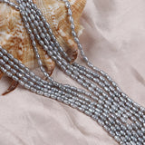 Gray Freshwater Pearl Rice Shape Strands