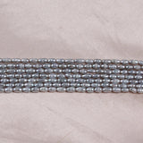 Gray Freshwater Pearl Rice Shape Strands