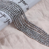 Gray Freshwater Pearl Rice Shape Strands