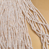 3-3.5mm Natural Freshwater Pearl Punch Loose Beads DIY Jewelry Material