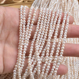 3-3.5mm Natural Freshwater Pearl Punch Loose Beads DIY Jewelry Material