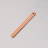 Stainless Steel Rectangle Charms 32mm Single Hole Fillet Mirror Polished