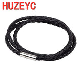 3-12mm Round Leather Cord Brown Braided PU Rope Jewelry DIY