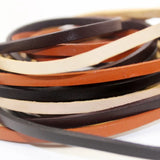 3mm Thickness Leather Flat Thong Cord for DIY Jewelry Making