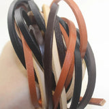 3mm Thickness Leather Flat Thong Cord for DIY Jewelry Making