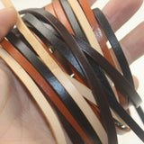 3mm Thickness Leather Flat Thong Cord for DIY Jewelry Making