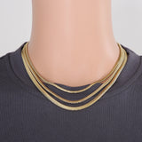 Snake Chain Choker Stainless Steel Necklace Unisex Jewelry