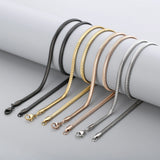 Snake Chain Choker Stainless Steel Necklace Unisex Jewelry