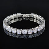 4mm Moissanite Bracelet Cubic Zircon Silver Tennis Bracelet