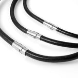 Vintage Leather Necklace Rope Chain Magnetic Clasp Choker Neck Jewelry