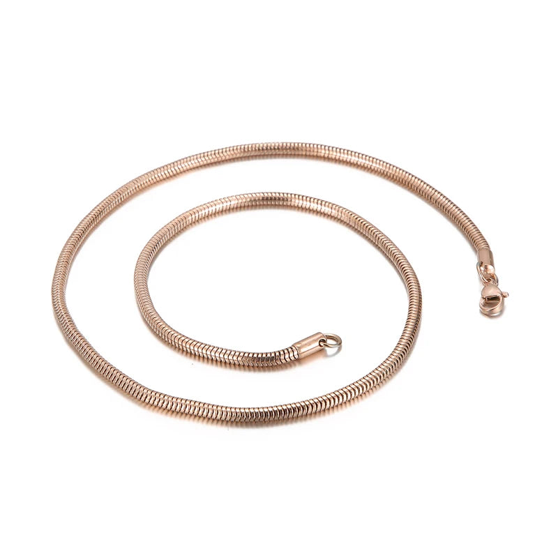 Stainless Steel Necklace Waterproof Snake Chain Men Gift Jewelry