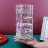 5 Layers Jewelry Box Multi-layer Hairpin Head Rope Necklace Storage Case