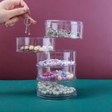 5 Layers Jewelry Box Multi-layer Hairpin Head Rope Necklace Storage Case