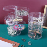 Transparent Rotating Jewelry Storage Box Makeup Organizer