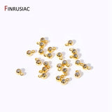18K Plated Smart Bead With Silicone Insert For DIY Chain, Loop Jewelry Making