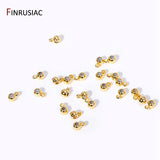 18K Plated Smart Bead With Silicone Insert For DIY Chain, Loop Jewelry Making