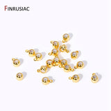 18K Plated Smart Bead With Silicone Insert For DIY Chain, Loop Jewelry Making