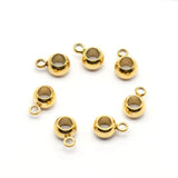 5mm Stainless Steel Spacer Beads for DIY Pendants
