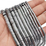 8MM Hematite Flat Round Spacer Beads for Jewelry Making DIY Bracelet
