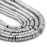 8MM Hematite Flat Round Spacer Beads for Jewelry Making DIY Bracelet
